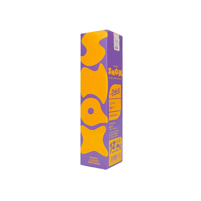 Snax Longfill 12 ml Mango & Mleko Kokosowe