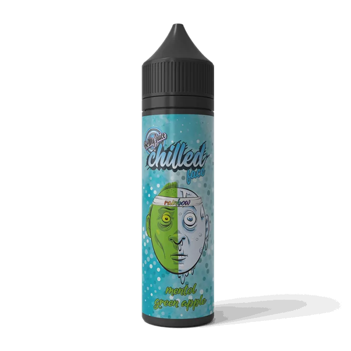 BeMyJuice Chilled Face Rainbow Longfill 10 ml Menthol Green Apple