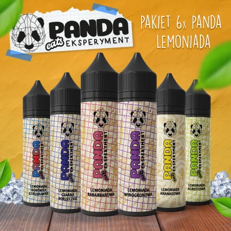 Pakiet 6x Panda Eksperyment Lemoniada Longfill 10 ml