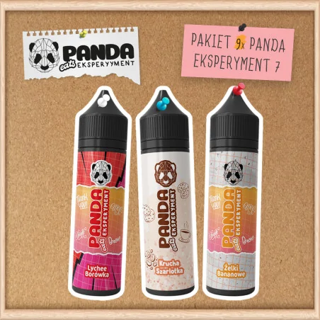 Pakiet 9x Panda Eksperyment 7 Longfill 10 ml